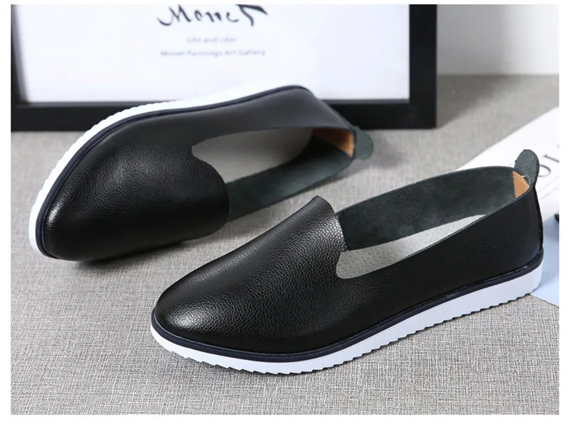 Women's Ballet Genuine Leather Flats Shoes