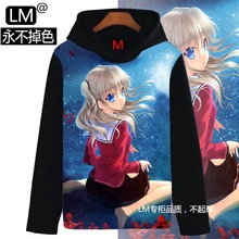 2016 New Arrival Charlotte Sweatshirts Nao Tomori Women & Men Hoodies 3D Pullover Sweatshirt Anime Comics Teenagers Student