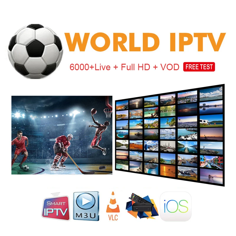 

IPTV subscription Full HD rocksat IPTV Europe french polish UK Germany Arabic iptv M3U 6000 live free channel android tv box