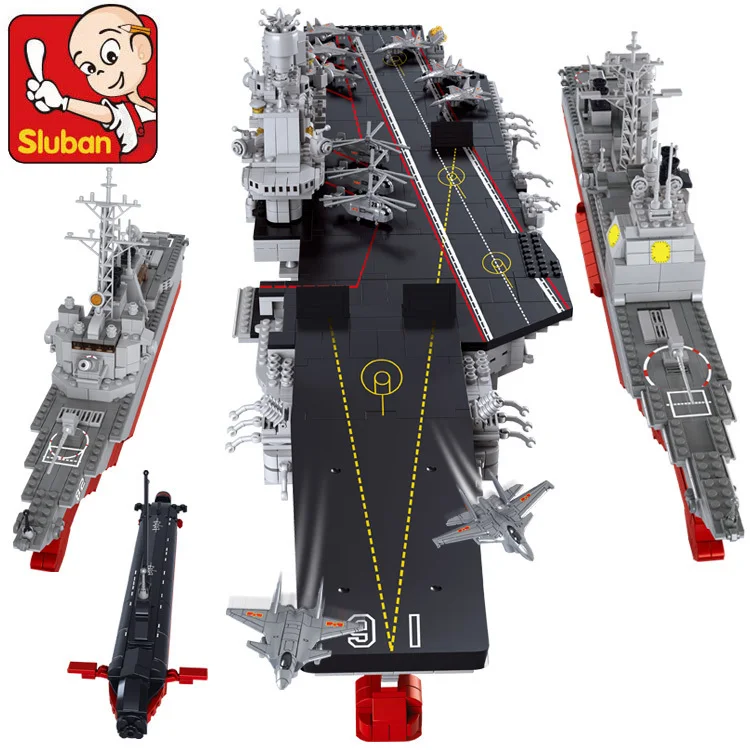 Model building kit compatible with loge Aircraft carriers Cruiser 3D