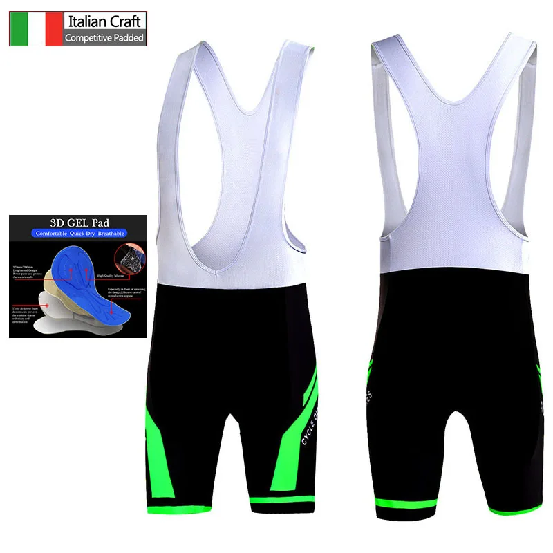 

Cycle Diarie Cycling Bib Shorts Moisture Wicking Mountain Bike Shorts Summer ShockProof 5D GEL Pad Cushion MTB Bicycle Bib Tight