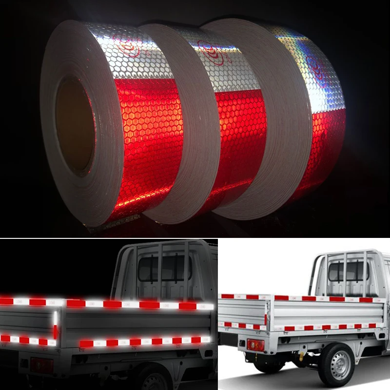 5cmx25m Car Reflective Material Tape Sticker Automobile Motorcycles Safety Warning Tape Reflective Film Car Stickers