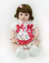 22 inch princess girl doll realistic reborn babies cloth body silicone vinyl dolls for children gift toys munecas reborn