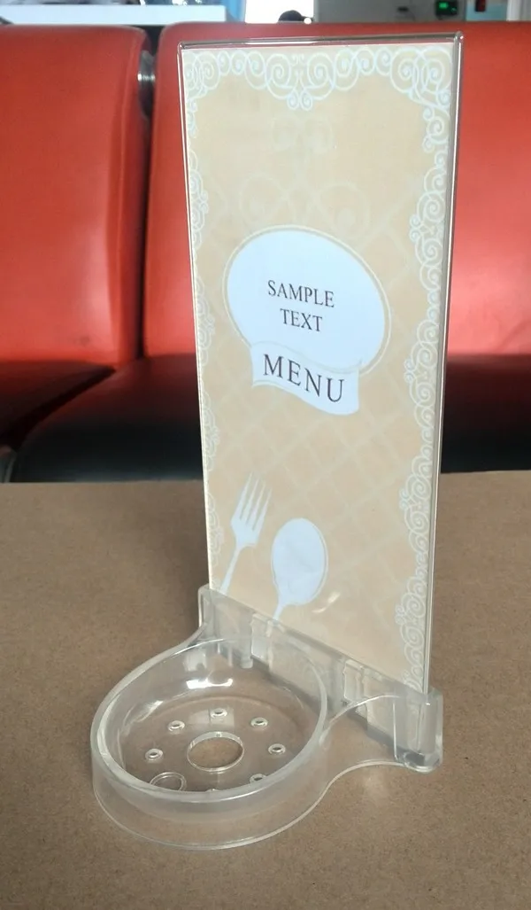 K-SP white  Menu holder 