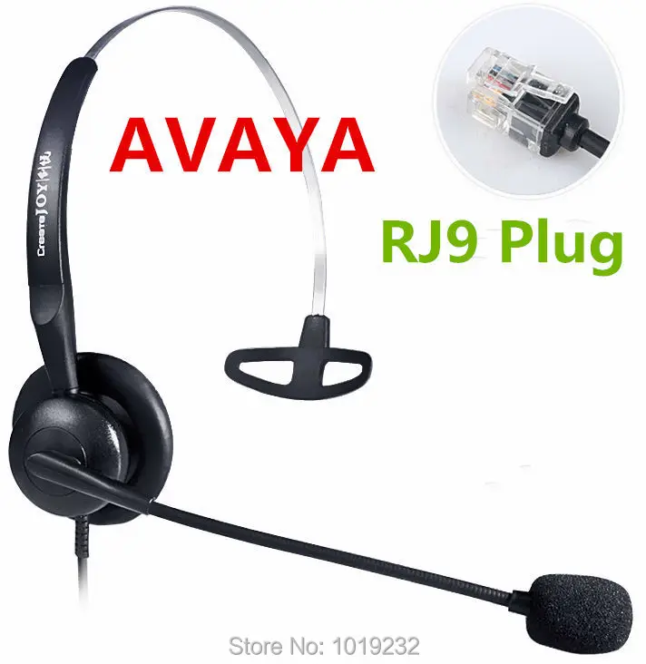 Office headset Call center headset RJ9 plug headset for AVAYA Phone