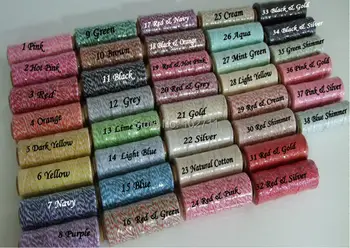 

6pcs/lot 4ply 600Yards thin Bakers twine color cotton baker twine silver gold red pink cotton string by free shipping