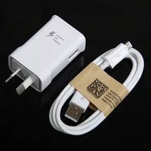9,0 В 1.67A 5,0 В 2A ЕС AU США быстрая Адаптивная зарядное устройство+ 1 м Micro Usb данных кабель для Samsumg Galaxy S7 S6 Edge 100 компл