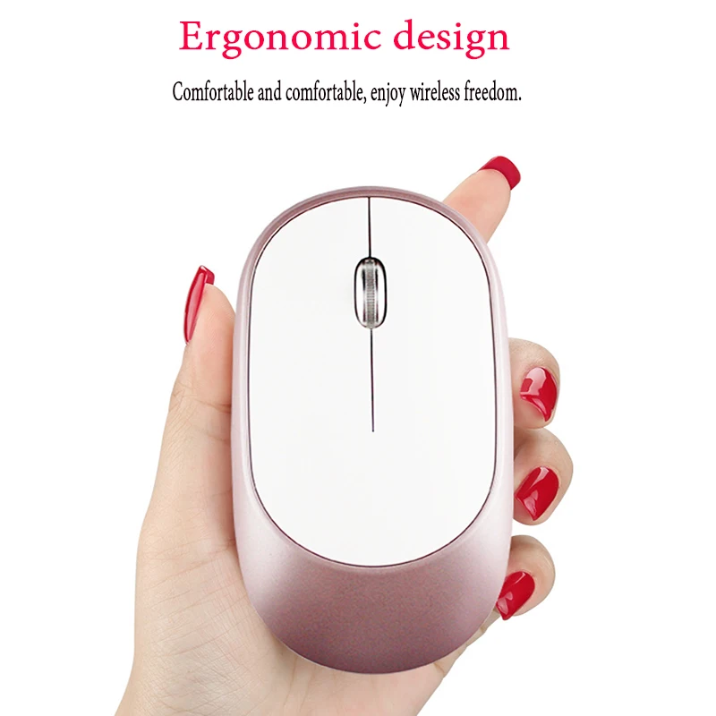 For VivoBook Pro Notebook high Quality Rechargeable 400MAH Wireless Mouse With Silent Key 1600DPI Mute button