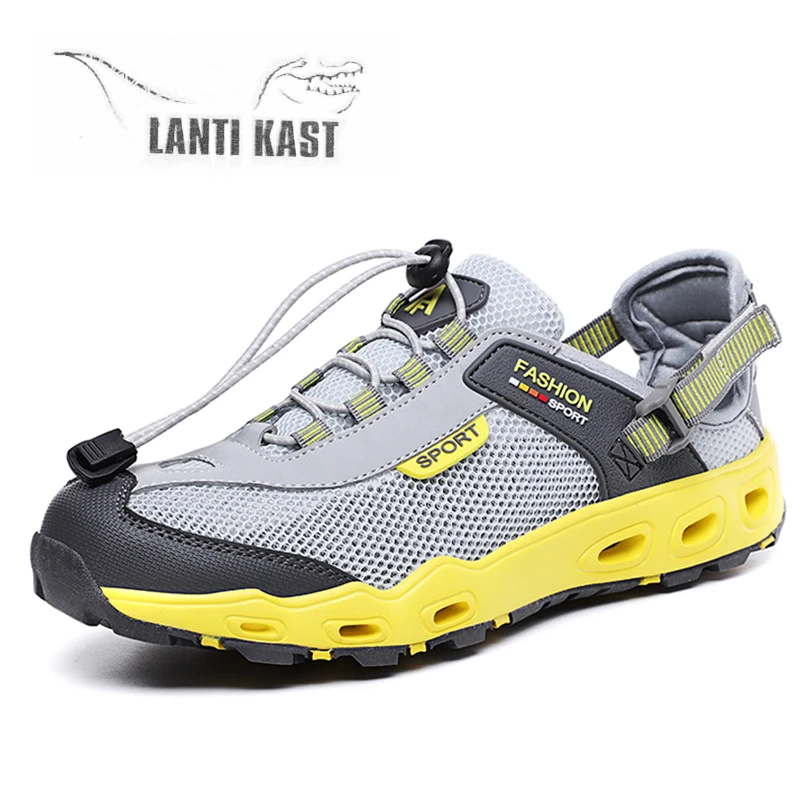 

Water Shoes Mesh Sneakers Men Barefoot Outdoor Beach Sandals Aqua Shoes Quick Dry River Sea Diving Hiking Sneakers