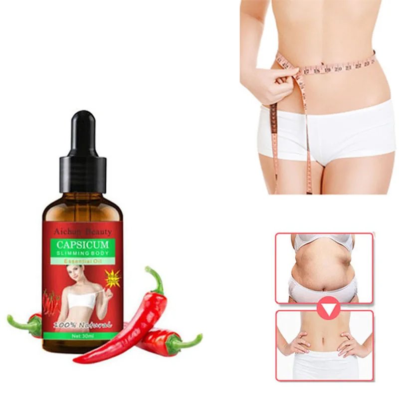 

Red Pepper Body Shaping Oils Thin Leg Waist Fat Burning Slimming Essential Oils 30ml Pure Natural Weight Loss Products