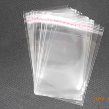 БУСИНЫ ГОРЯЧИЕ-200 шт прозрачные Самоклеющиеся пластиковые пакеты 6x4 см