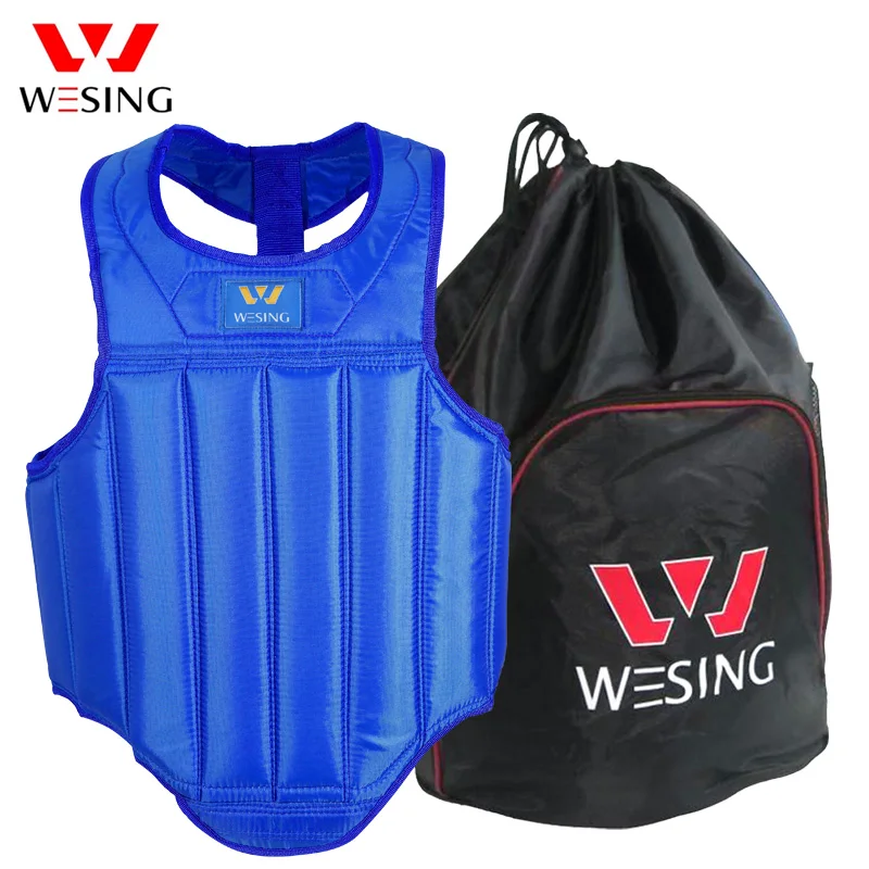 Wesing sanda martial arts boxing training chest protector with bad