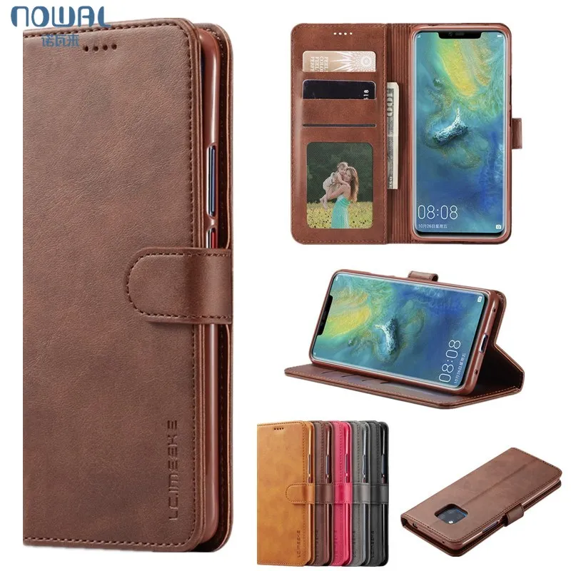 

Leather Flip Wallet Book Case For Huawei Mate 20 10 Pro 9 Card Holder Slots Cover For Coque Huawei P20 Lite P9 P10 Plus Funda