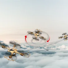 Парктен MJX X401 HFPV камера Дрон в режиме реального времени Трансмиссия RC вертолет 2,4G 6 оси квадрокопт Безголовый режим Дрон Игрушки для мальчиков