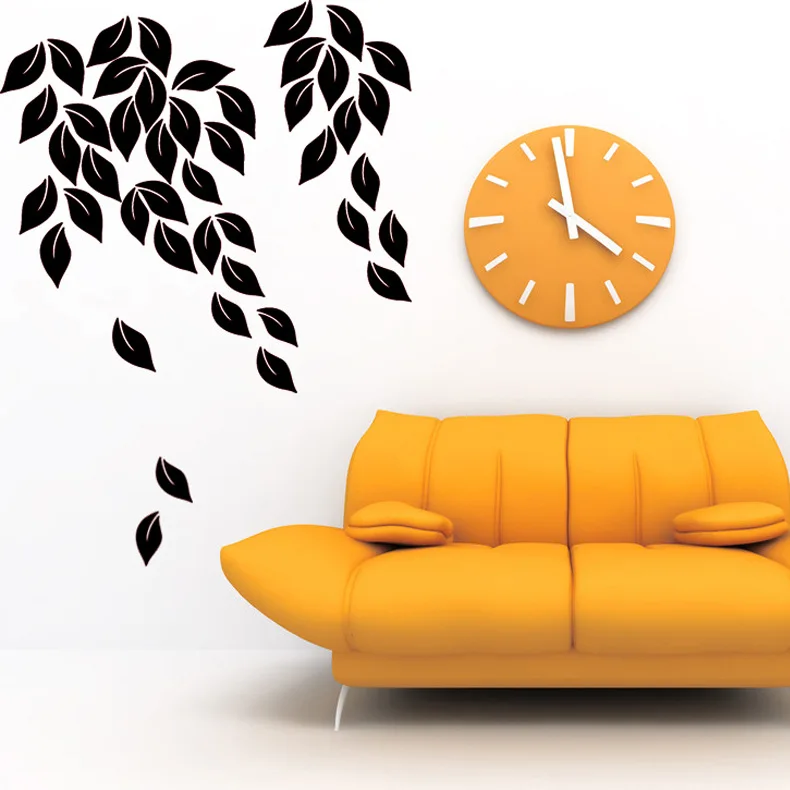 Buy Elegant 3d Flower Wall Stickers Graceful Leaves