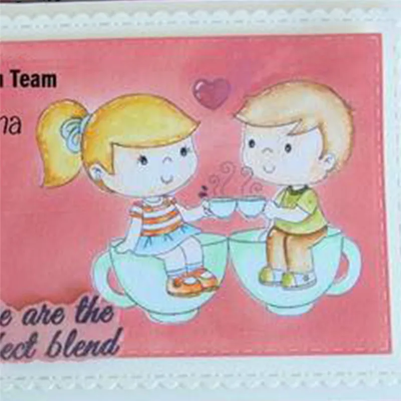 Штампы DiyArts Friend Coffee Time из металла для скрапбукинга трафарет альбома декор
