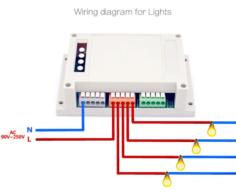Интеллектуальный выключатель света Sonoff 4CH Интеллектуальный переключатель Wi-Fi универсальный пульт дистанционного управления интеллигентая(ый) переключатель прерыватель 4 канала c креплением на рейке Din для умного дома