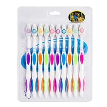 Новинка 10 шт./упак. персональная двойная ультра бамбуковая зубная щетка угольная нано зубная щетка для ухода за зубами мягкая щетка для взрослых