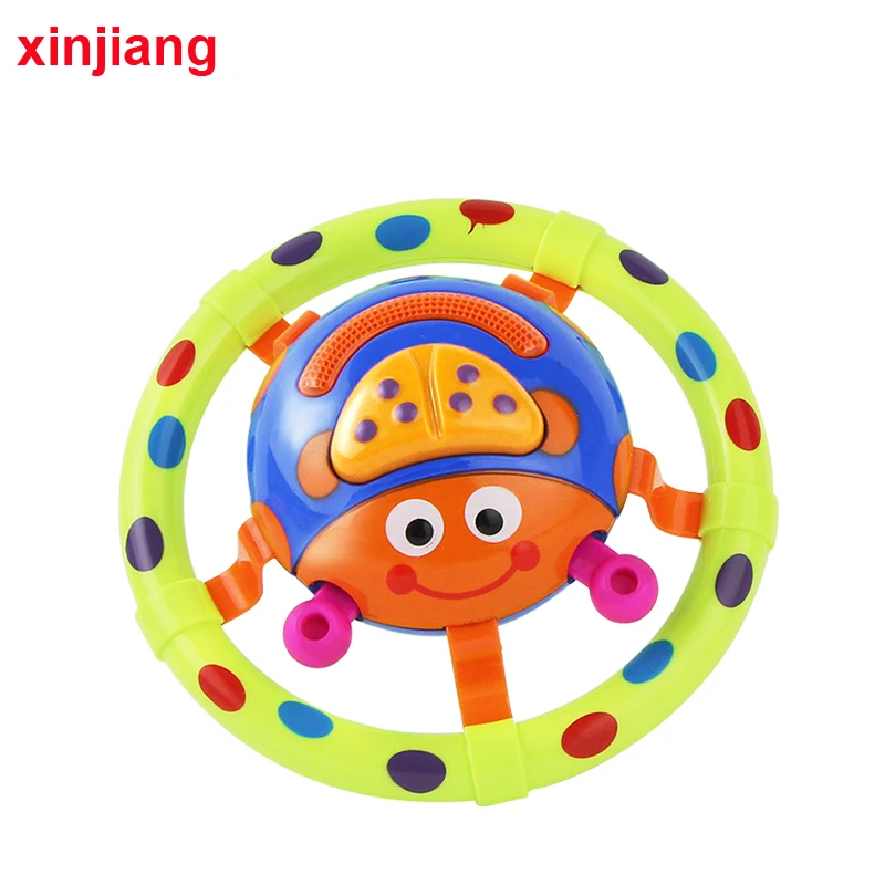 

New Infant Baby Rattles Musical Toys Sound and Light Ladybug Shaped Baby Toy Grasping Flashing Mobiles Toy For Kids Gift }