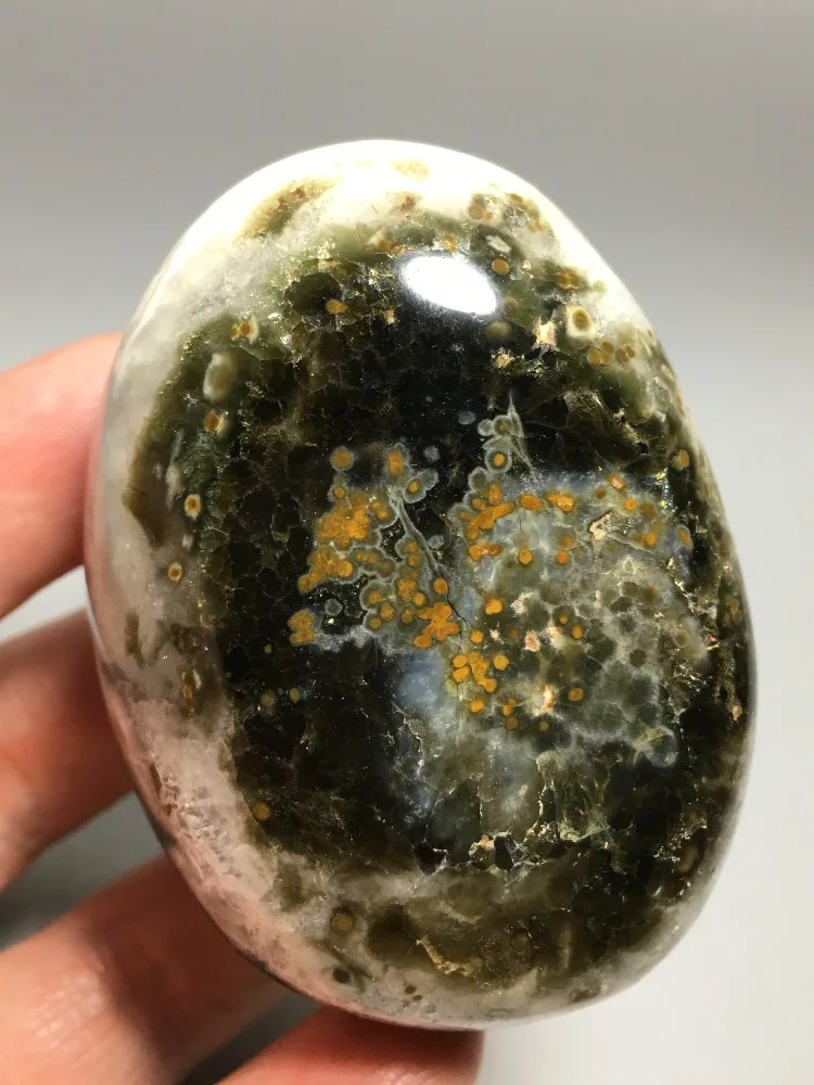 

258g NATURAL OCEAN JASPER QUARTZ CRYSTAL HEALING stone gift fengshui