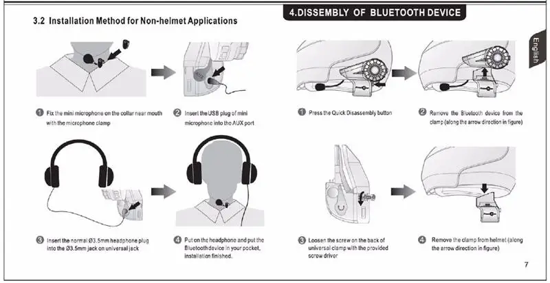 8 шт. 8-Way 1500 м Bluetooth Intercomunicador Шлем Интерком мотоциклетная команда Велоспорт гарнитура MP3 обмен Freedconn T-Rex