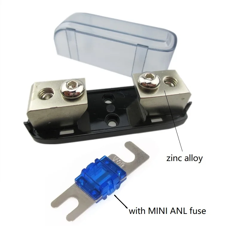 

Good Quality Car Audio Amplifier Mini ANL Fuse Holder with Fuse 20A 30A 40A 50A 60A 80A 100A 125A