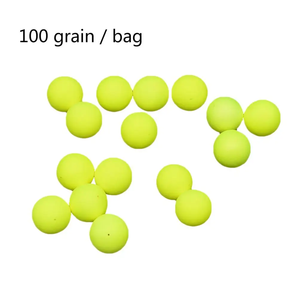 

100PCS Foam Floats Ball Beads Beans Fishing Float Bottom Rig Rigging Material Fishing Tackle Accessories Pick Size High Quality