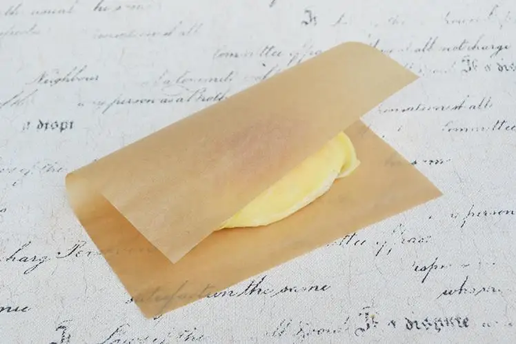 100 шт./лот 22*25 см бумага для упаковки выпечки впитывающая масло вощеная хлеба