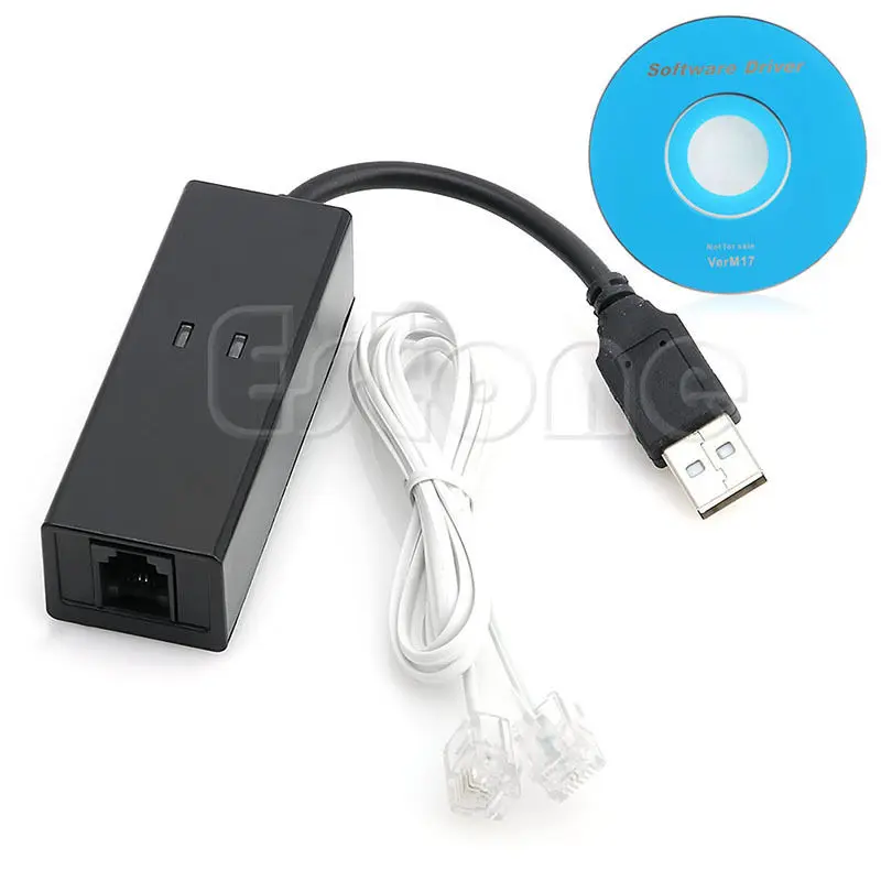 USB 2 0 56K Data V 92 V 90 Telephone Fax Modem Cable Windows XP Win10