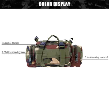 SINAIRSOFT High Quality Outdoor Military Tactical Backpack Waist Pack Waist Bag Mochilas Molle Camping Hiking Pouch 3P Chest Bag 3