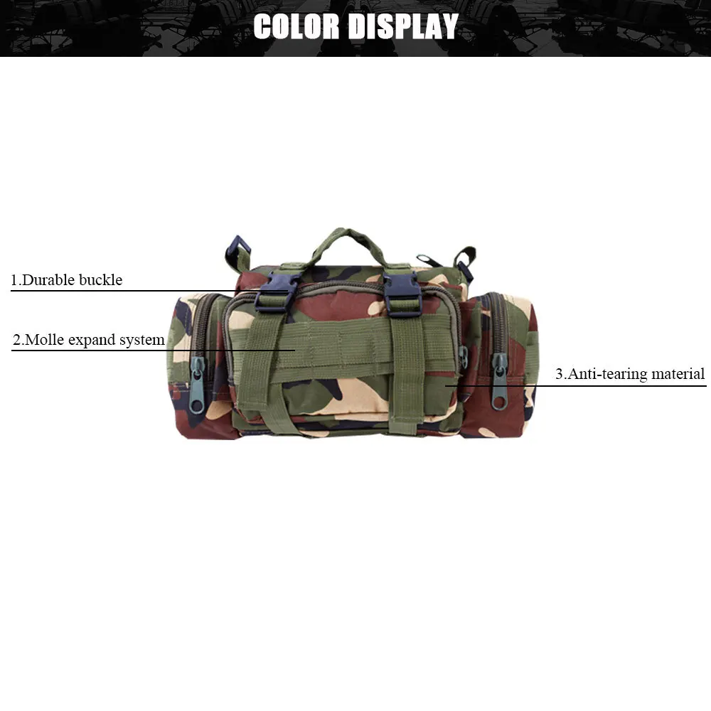 SINAIRSOFT عالية الجودة حقيبة ظهر للتكتيكات العسكرية الخارجية على ظهره الخصر مجموعة حقائب مخلفات Mochilas رخوة التخييم المشي لمسافات طويلة الحقيبة 3 ...