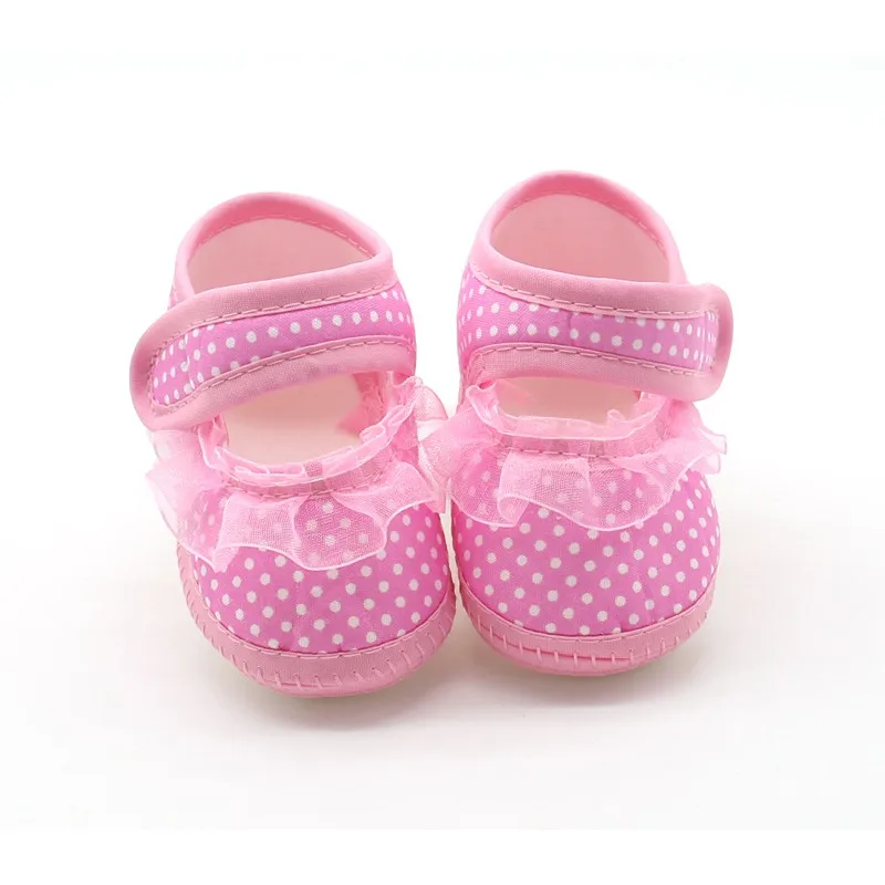 Обувь для маленьких девочек с бантом и цветами; обувь для первых шагов; летняя обувь для маленьких девочек; Тканевая обувь на мягкой подошве