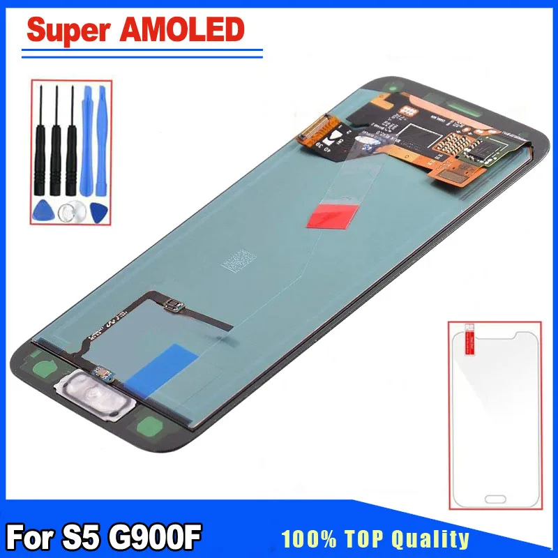 

Super AMOLED HD LCD Replacement for Samsung Galaxy S5 G900 G900F G900H LCD Display Touch Screen Digitizer