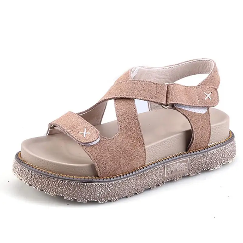 

Gladiator Sandals Women 2017 Casual Creepers Platform Shoes Chunky Buckle Strap Dames Schoenen Flats Comfort Large Size 35-43