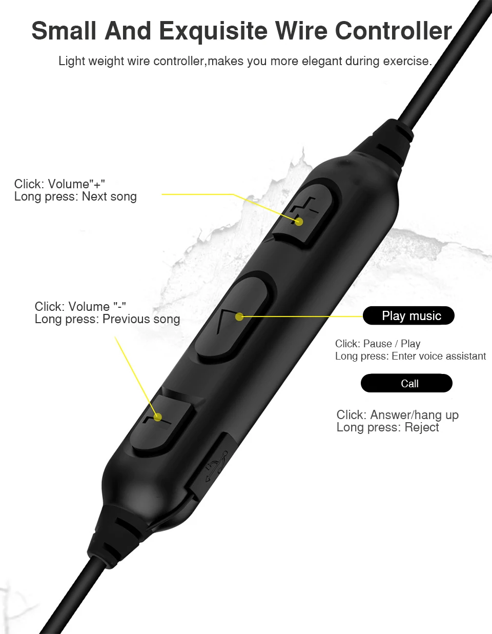 Magnetic switch sports headphones wireless Bluetooth earphones sweatproof running headset gamer earbuds with MIC for iphone 7 (6)