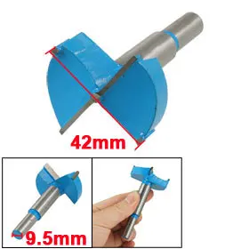 

42mm Diameter Forstner Tip Hinge Boring Bit Drilling Tool for Carpentry 15-100mm Dia Blue Gray Cutter
