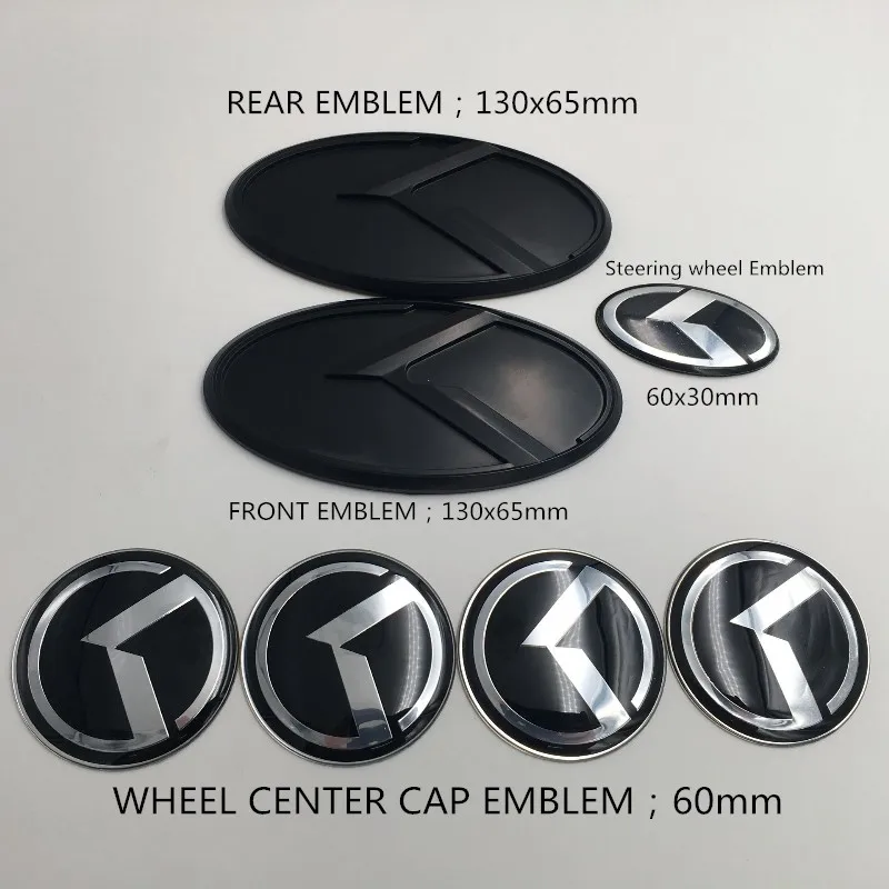 3D K Emblem Badge Steering Wheel For Kia 