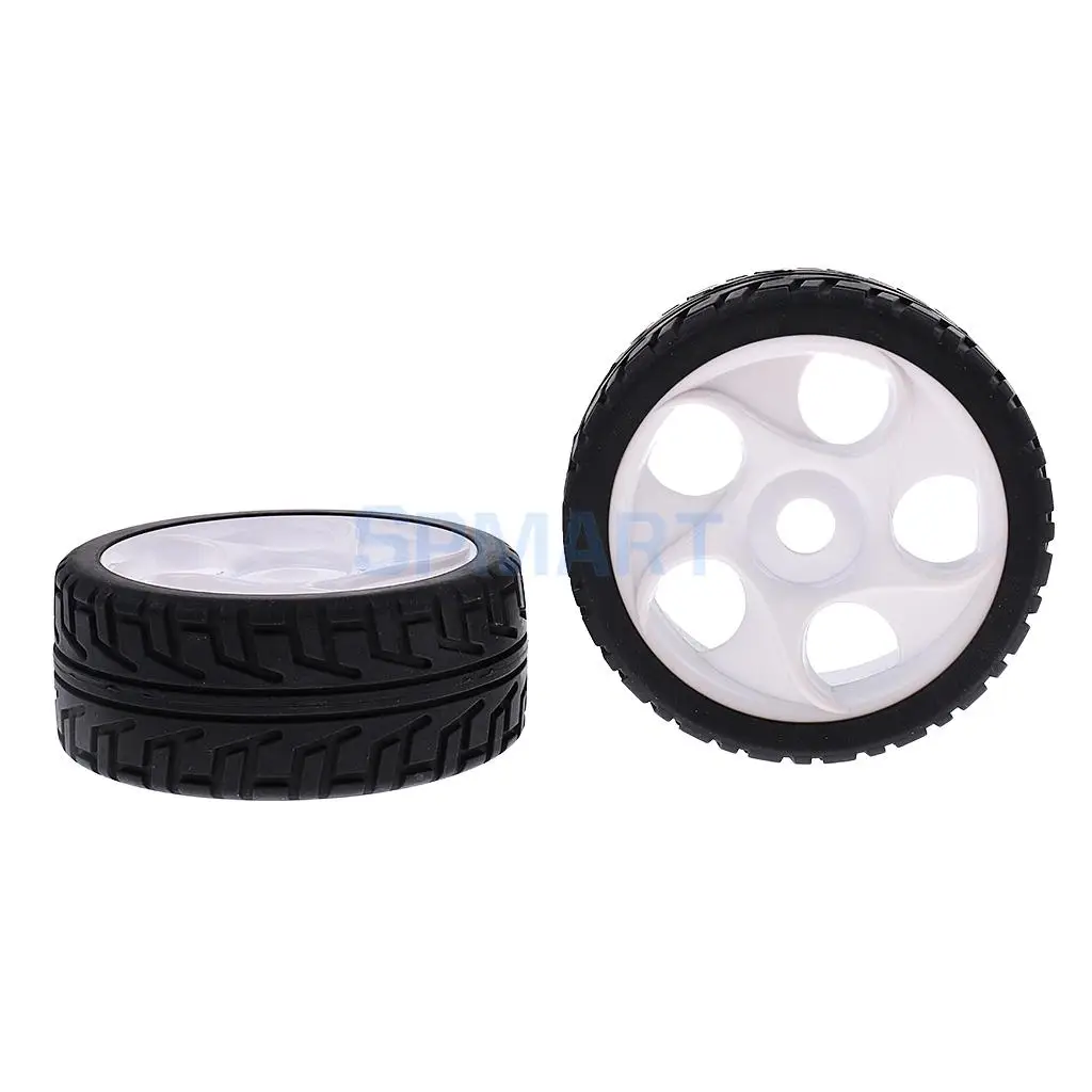 1/8 Flat Running RC Car Model 17MM Wheel Rim Hex Tires for Rock Crawler PartS