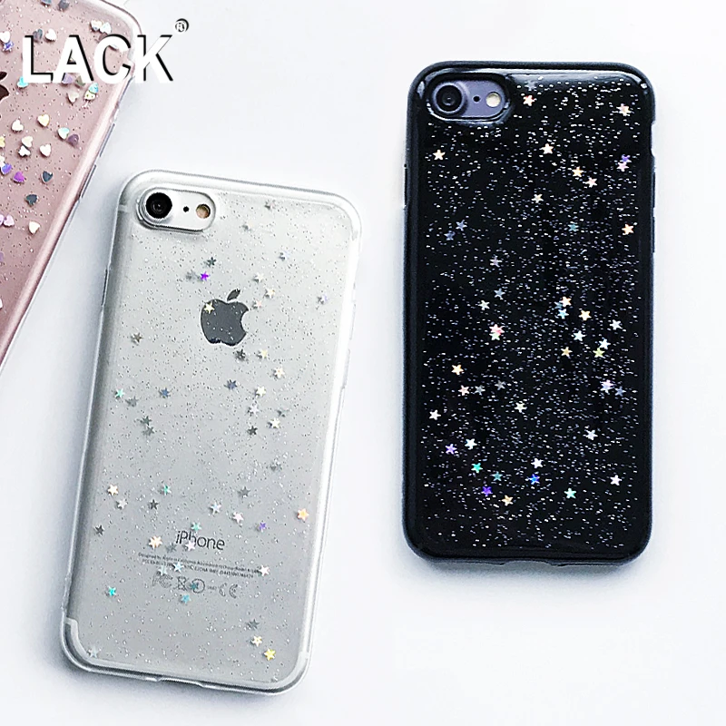 

LACK Luxury Glitter Bling Case For iphone 7 Case Fashion Cute Star Cover Shining Powder Phone Cases For iphone 7 Plus Coque