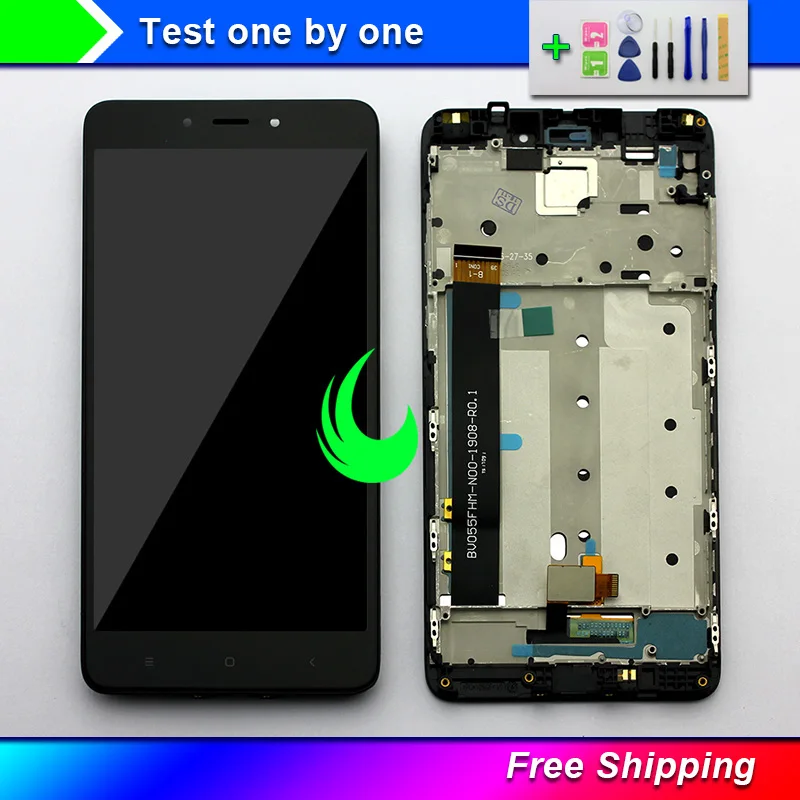 

Original Display For 5.5" Xiaomi Redmi Note 4 LCD Touch Screen with Frame Assembly For Xiaomi Note4 Display MTK Helio X20