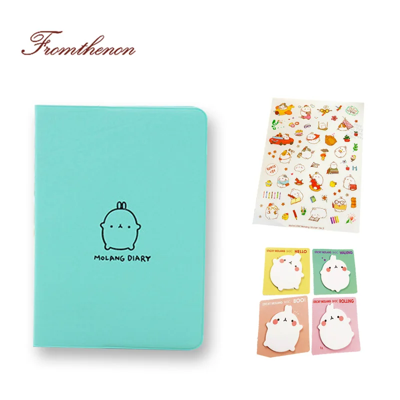 

Fromthenon 2018-2019 Cute Kawaii Notebook Cartoon Cute Lovely Journal Diary Planner Notepad for Kids Gift Stationery in Sets