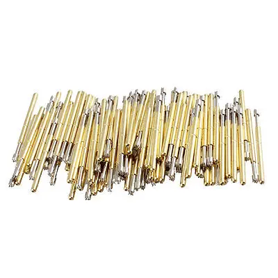 

100 Pieces Serrated Tip Spring Testing Probes Pins 25mm Length