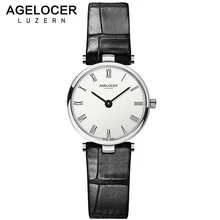 AGELOCER Famous Quartz Wrist Watches For Woman Design Fashion Clock Womens Watch Top Brand Luxury Ladies