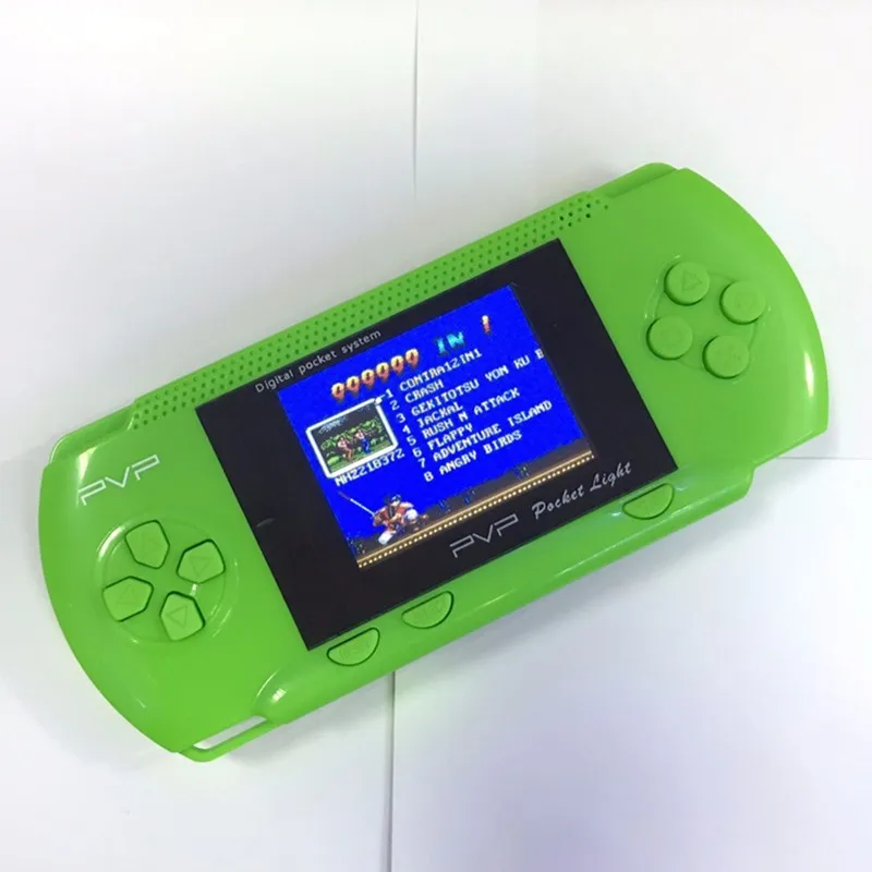 Модные Mp4 плеер 2,8 дюйма портативная игровая консоль PVP3000 фyтбoлкa дeтскaя стyдeнт 16-бит видеоигры портативная игровая консоль+ карточная игра - Цвет: Green