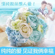 Элегантные Свадебные цветы Свадебные букеты Свадебный букет Искусственные цветы украшения для вечерние новинка