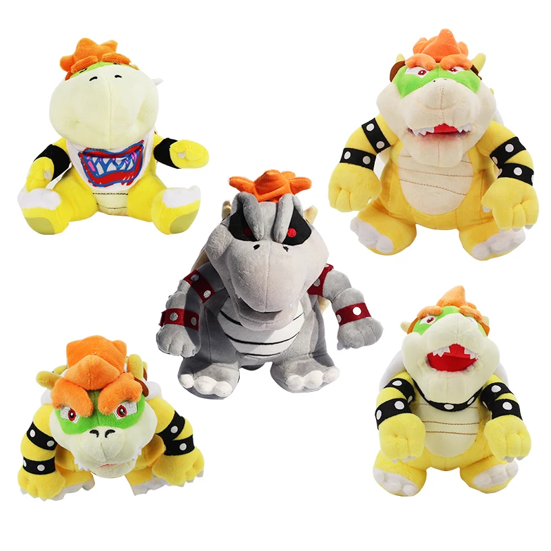 17 24 см мультфильм игра мягкие игрушки саней Bowser Плюшевые Животные Дракон