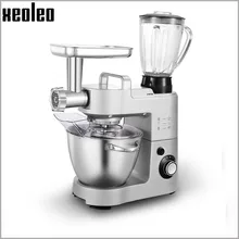 XEOLEO планетарный Еда смеситель миксер для теста 3in1 Mear шлифовальная машина Еда блендер крем взбивалка для яиц блендер миксер для теста крюк 6-ступенчатая 1200W5. 5L