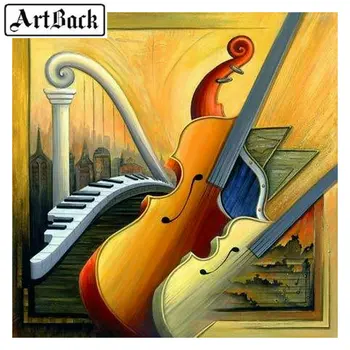 

Diamond painting guitar icon full square round drill rhinestone mosaic new arrival 3d diy embroidery music picture wall sticker