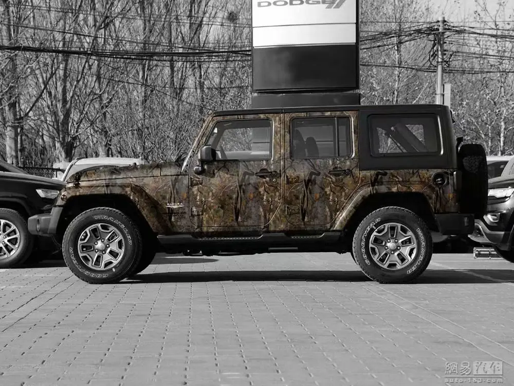 867 reatlree camouflage vinyl car wrap film real tree stickers  (3)