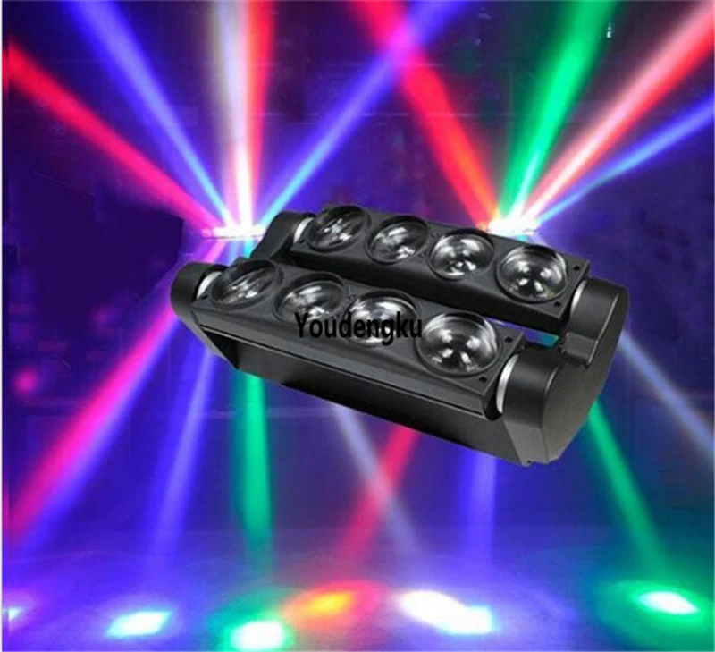 

Night club party equipment dj mini 8 x 10w rgbw spider led dmx beam wash moving head light 10w rgbw led spider moving head light